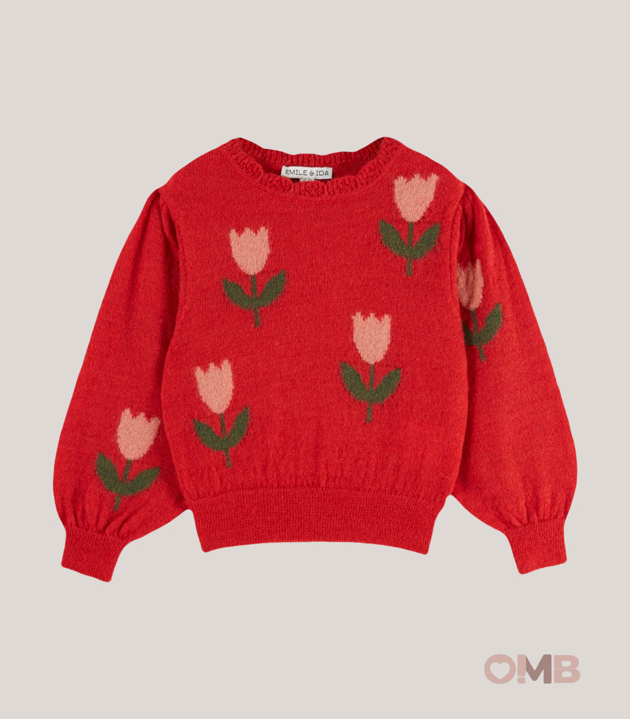 Maglione bambina EMILE ET IDA AE132AA Rosso AE132AA ROSSO EMILE ET IDA 