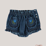 Coulotte neonata EMILE ET IDA AE211 Blu AE211 DENIM EMILE ET IDA 