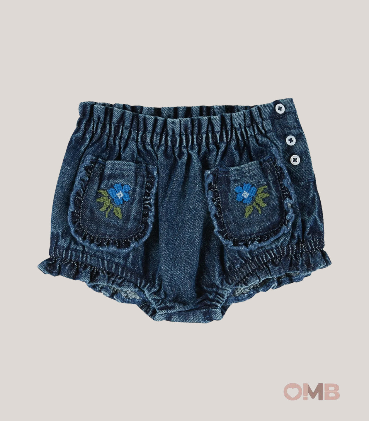 Coulotte neonata EMILE ET IDA AE211 Blu AE211 DENIM EMILE ET IDA 