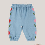 Jeans neonata EMILE ET IDA AE217 Azzurro AE217 DENIM EMILE ET IDA 