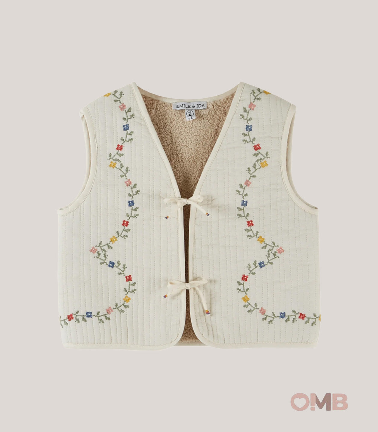 Gilet bambina EMILE ET IDA AE229 Panna AE229 PANNA EMILE ET IDA 