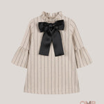 Abito bambina EVE 8023 Sabbia 8023 SABBIA/NERO EVE 