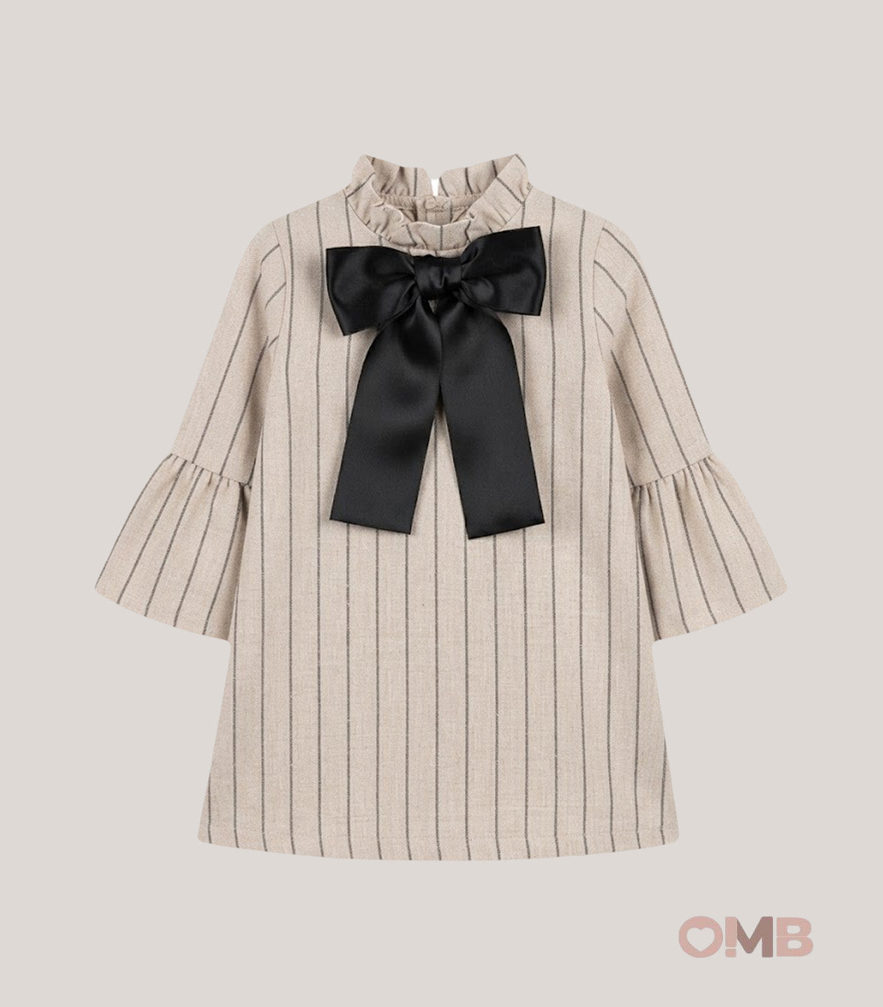 Abito bambina EVE 8023 Sabbia 8023 SABBIA/NERO EVE 