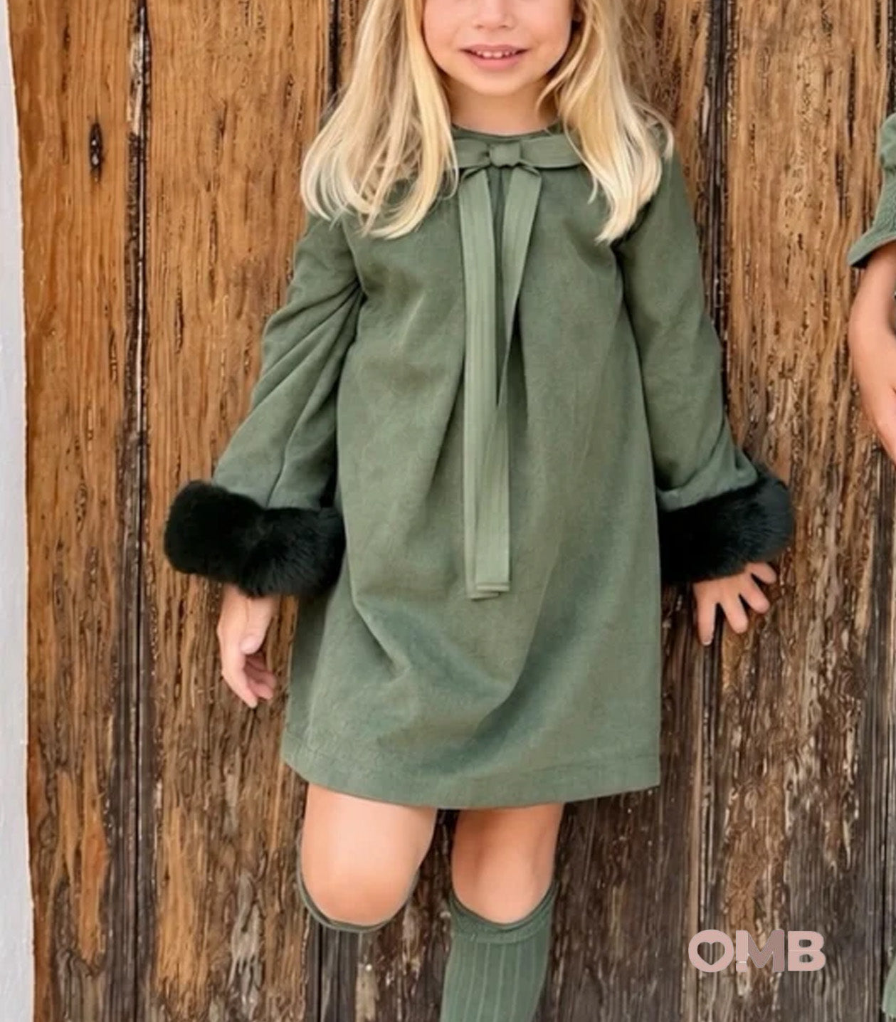 Abito bambina EVE 8043 Verde 8043 VERDE EVE 