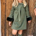Abito bambina EVE 8043 Verde 8043 VERDE EVE 