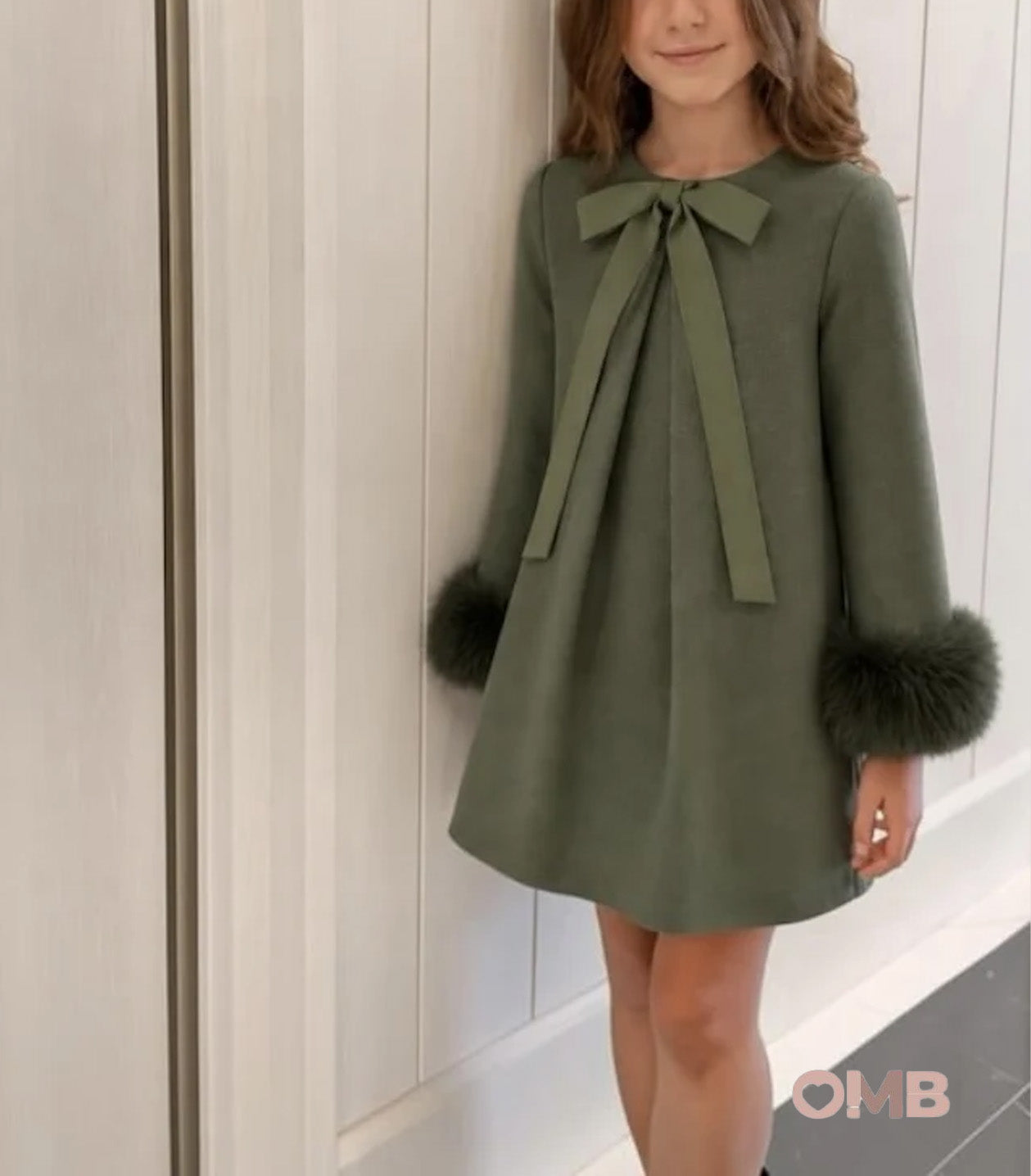 Abito bambina EVE 8043 Verde 8043 VERDE EVE 