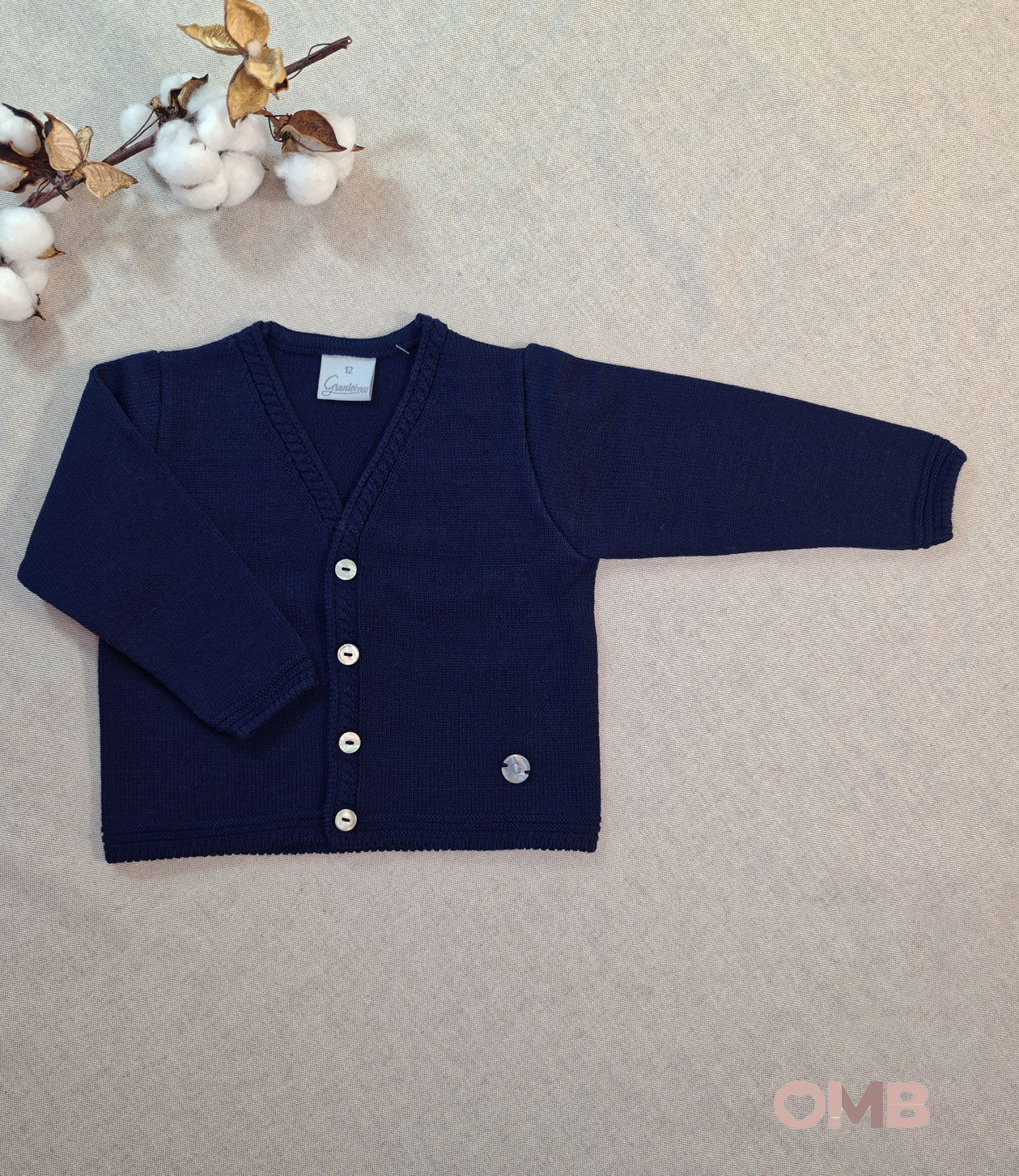 Cardigan neonato GRANLEI 226431 Blu 226-431 BLU GRANLEI 