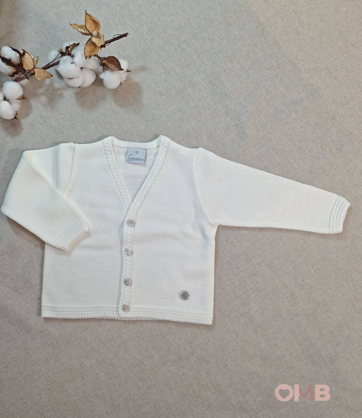 Cardigan neonato GRANLEI 226431 Panna 226-431 PANNA GRANLEI 