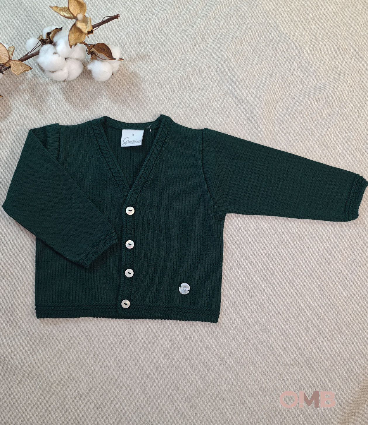 Cardigan neonato GRANLEI 226431 Verde 226-431 VERDE GRANLEI 