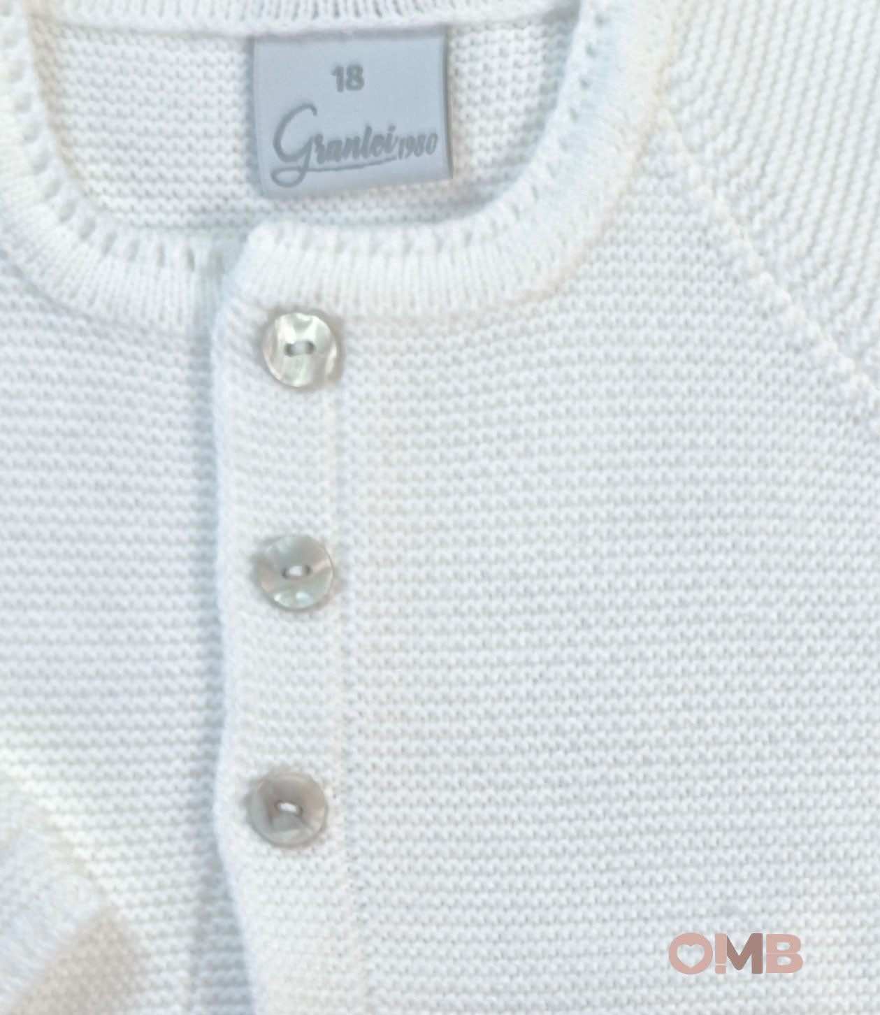 Cardigan neonato GRANLEI 226456 Bianco 226-456 BIANCO GRANLEI 