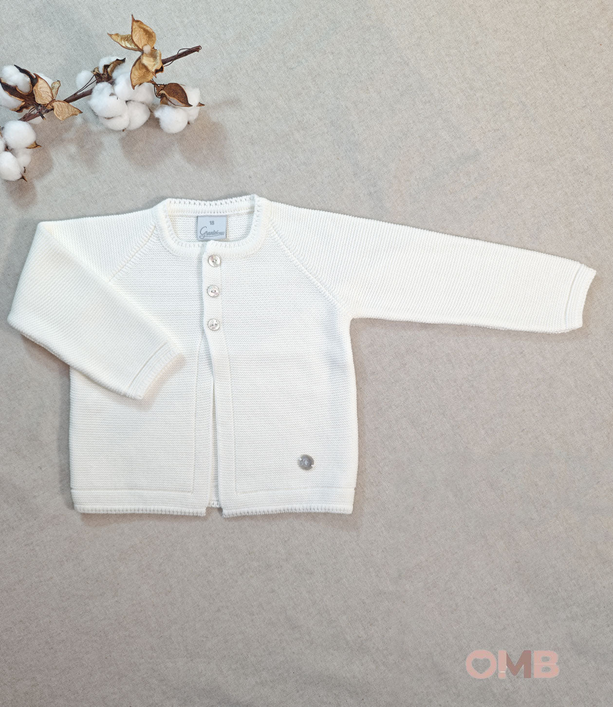 Cardigan neonato GRANLEI 226456 Panna 226-456 PANNA GRANLEI 