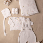Set nascita neonata GUGHELINO SETPANNA Panna SETPANNA PANNA/ROSA GUGHELINO 