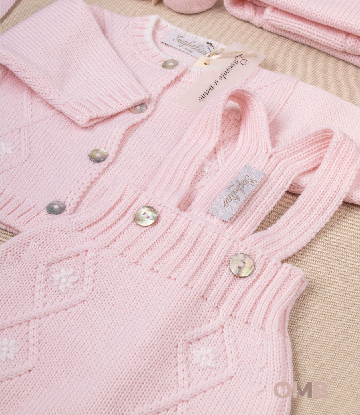 Set nascita neonata GUGHELINO SETROSA Rosa SETROSA ROSA GUGHELINO 
