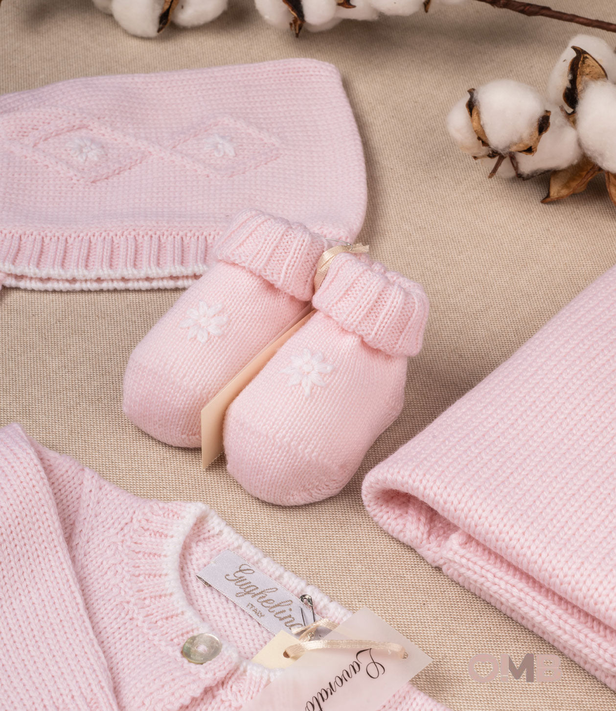 Set nascita neonata GUGHELINO SETROSA Rosa SETROSA ROSA GUGHELINO 