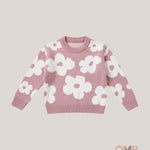 Maglione bambina LALALU MGL00070 Rosa MGL00070 FIORE LALALU 