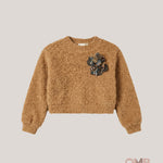 Maglione bambina LALALU MGL0080 Cammello MGL0080 CAMEL LALALU 