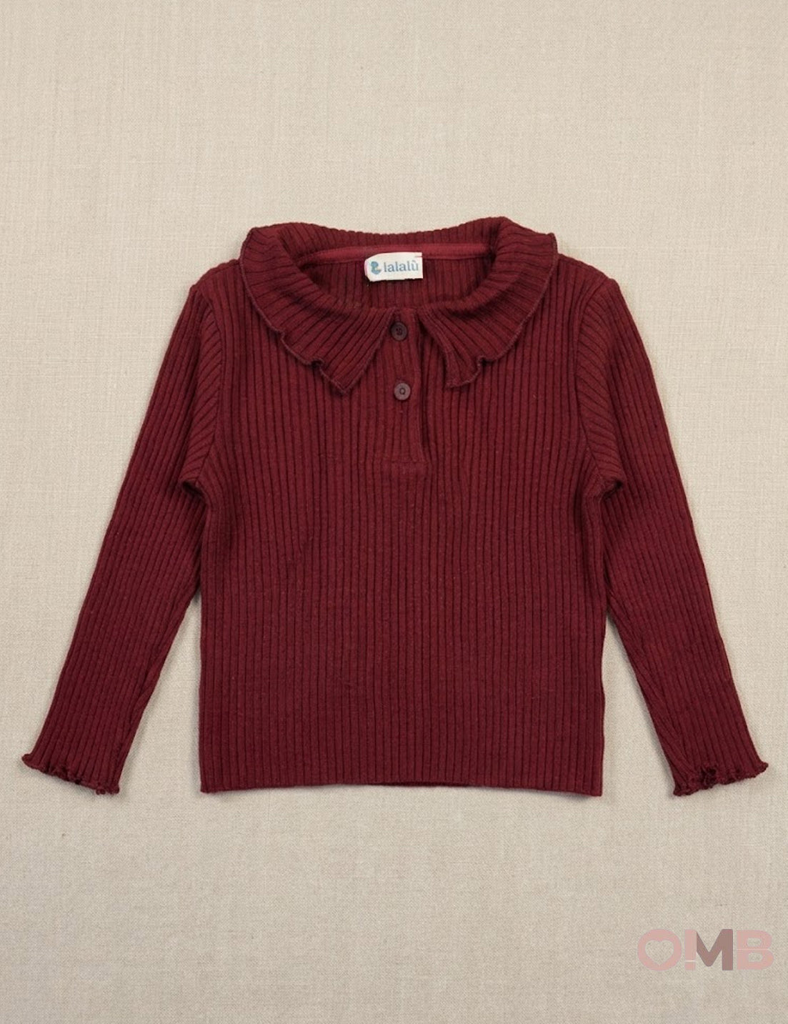 Maglione bambina LALALU TSL070 Bordeaux<BR/> TSL070 BORDEAU LALALU 