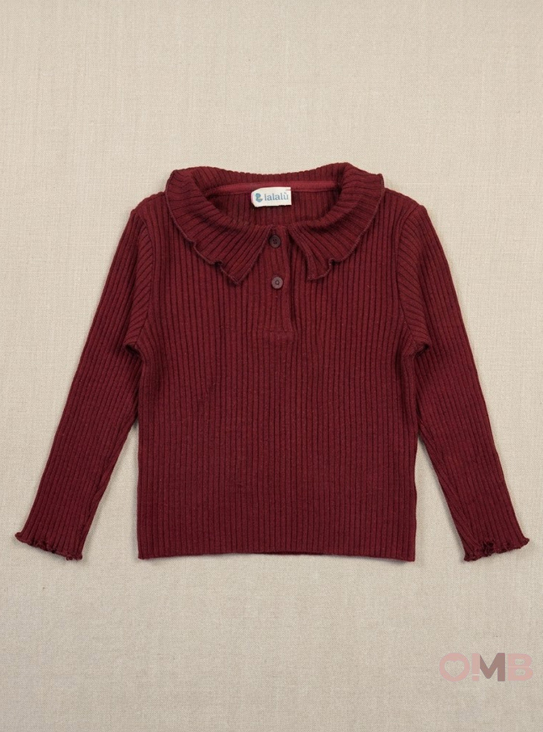 Maglione bambina LALALU TSL070 Bordeaux<BR/> TSL070 BORDEAU LALALU 