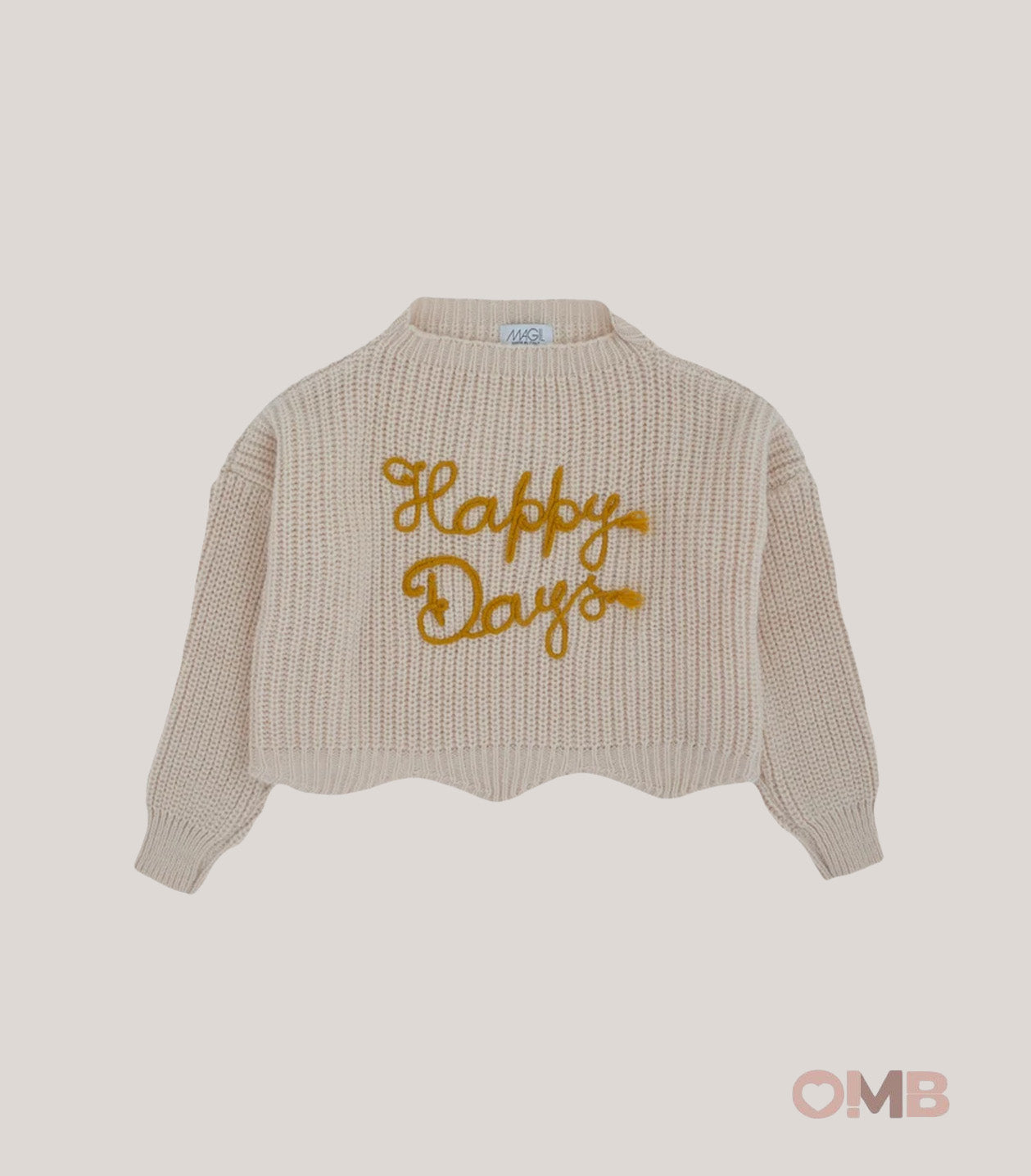 Maglione bambina MAGIL MN27013 Latte MN27013 LATTE/OCRA MAGIL 
