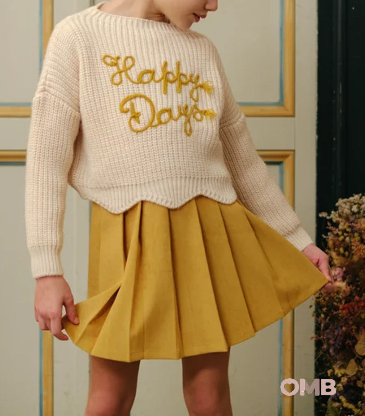 Maglione bambina MAGIL MN27013 Latte MN27013 LATTE/OCRA MAGIL 