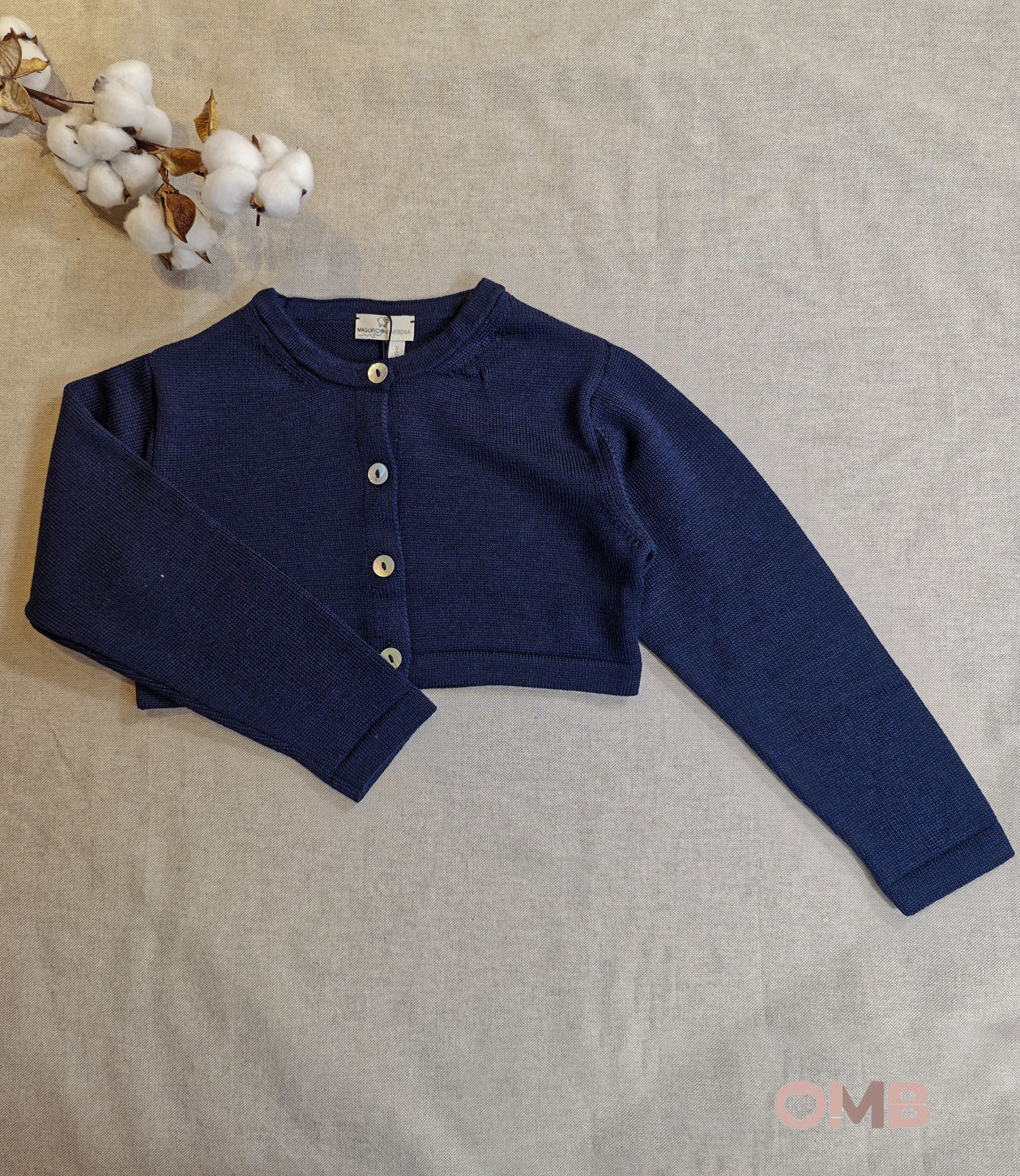 Cardigan Maglificio di Verona bambina 015639 blu<BR/> 015639 BLU MAGLIFICIO VERONA 