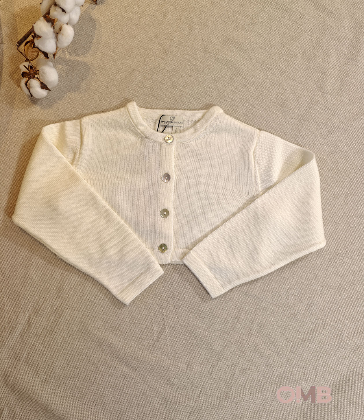 Cardigan Maglificio di Verona bambina 015639 panna<BR/> 015639 PANNA MAGLIFICIO VERONA 