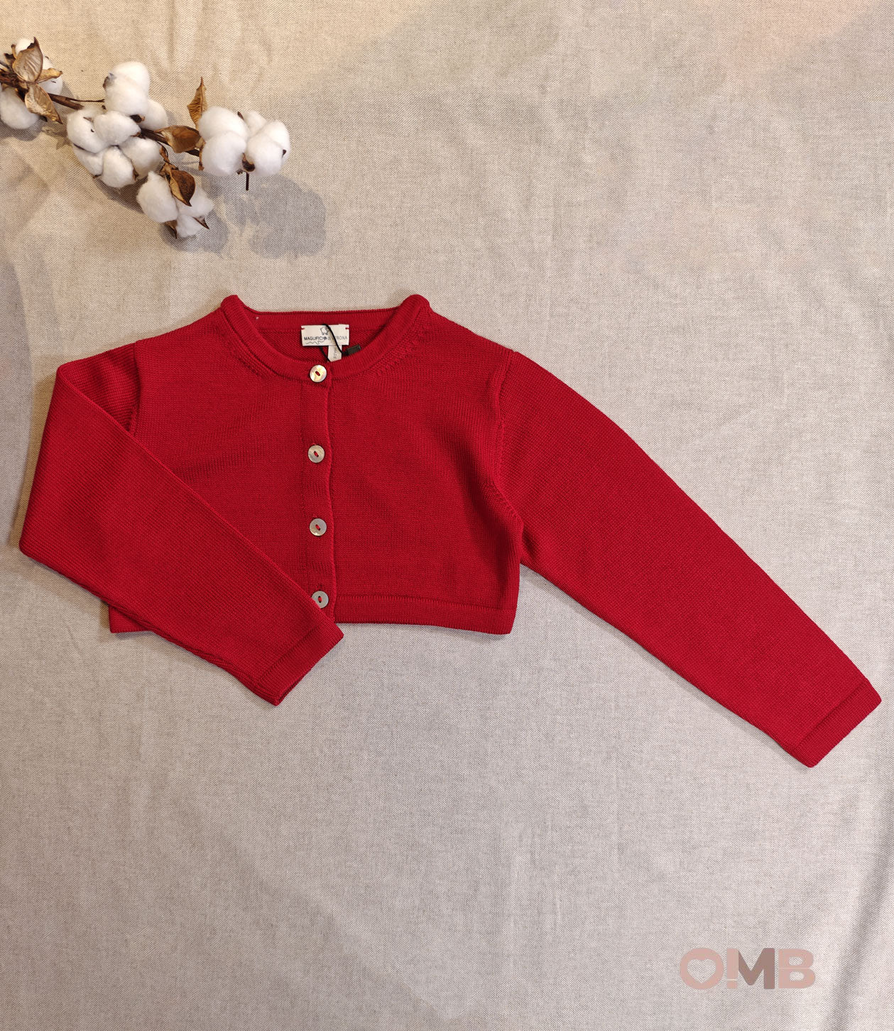 Cardigan Maglificio di Verona bambina 015639 rosso<BR/><BR/> 015639 ROSSO MAGLIFICIO VERONA 
