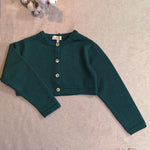 Cardigan Maglificio di Verona bambina 015639 verde<BR/> 015639 VERDE MAGLIFICIO VERONA 