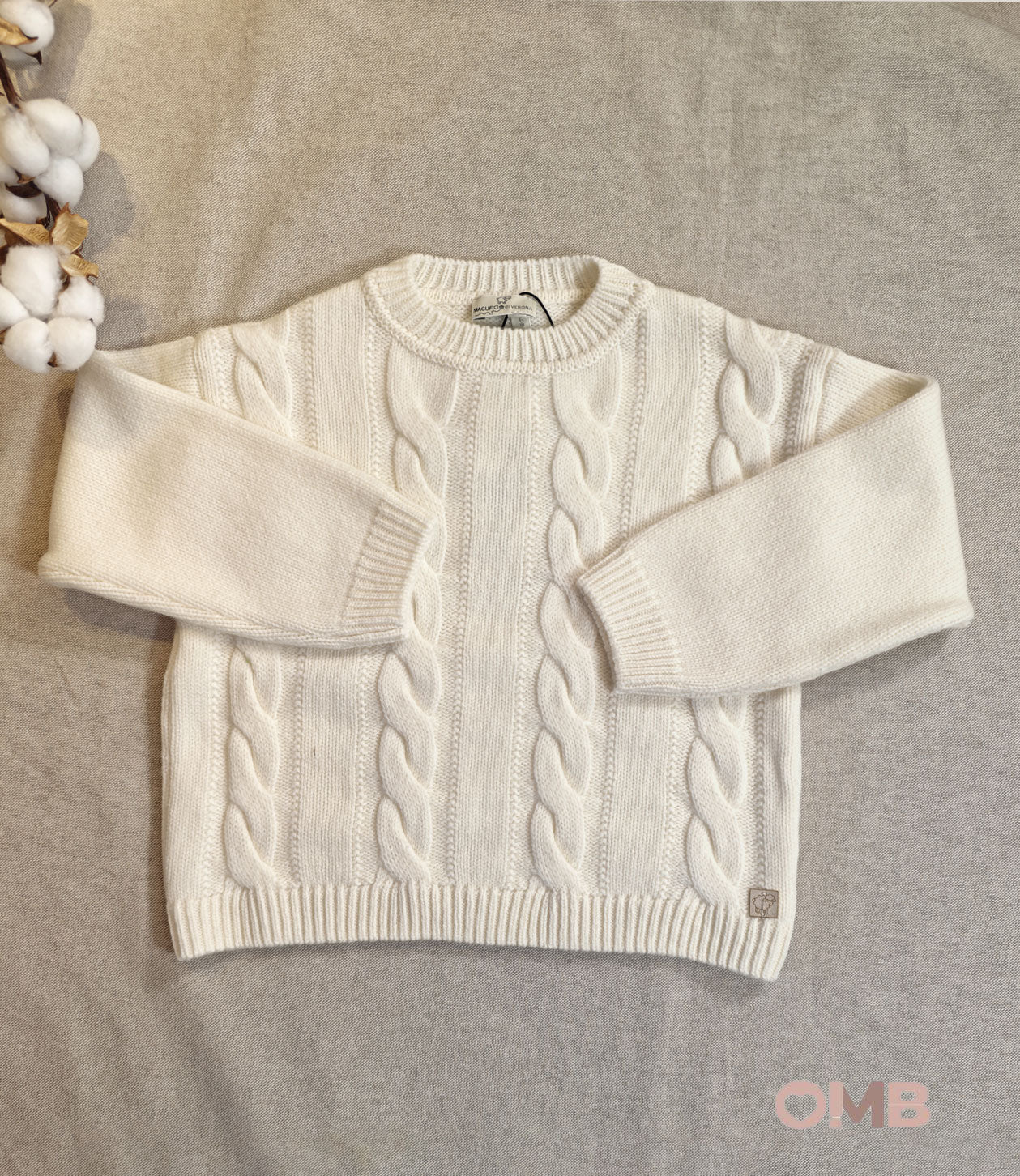Maglia Maglificio di Verona bambina 015640 panna 015640 PANNA MAGLIFICIO VERONA 