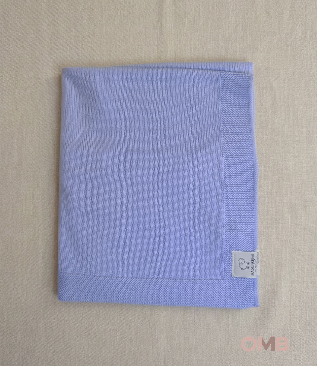 Coperta Maglificio di Verona neonato 045286 celeste<BR/> 045286. CELESTE MAGLIFICIO VERONA 