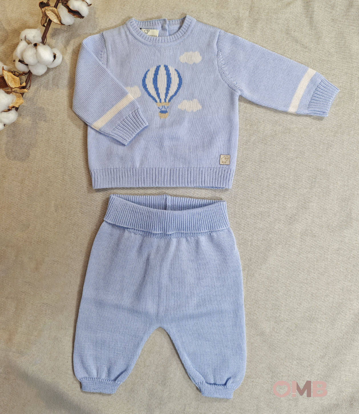 Completo Maglificio di Verona neonato 045601 045236C cielo<BR/> 045601-045236C CIELO MAGLIFICIO VERONA 