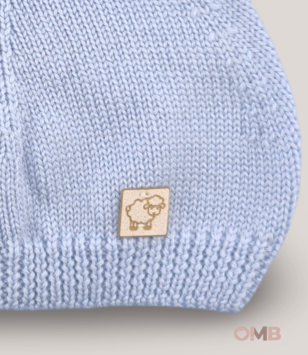 Cappello Maglificio di Verona neonato 045607 celeste<BR/> 045607C CIELO MAGLIFICIO VERONA 