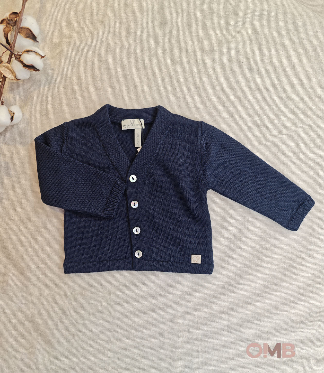 Cardigan Maglificio di Verona neonato 045608 blu<BR/> 045608 BLU MAGLIFICIO VERONA 
