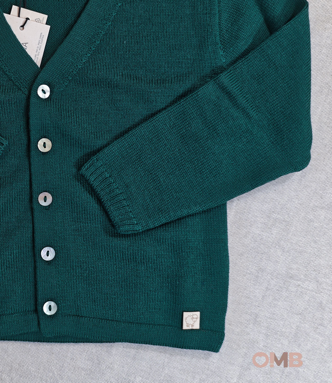 Cardigan Maglificio di Verona neonato 045608 verde<BR/> 045608 VERDE MAGLIFICIO VERONA 