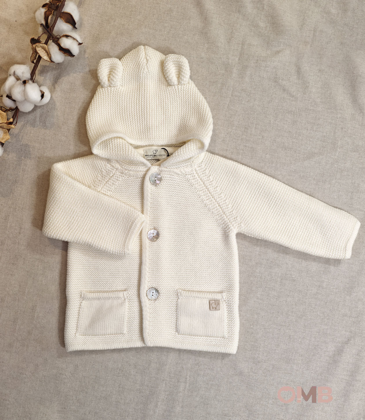 Cappotto Maglificio di Verona neonato 045609 panna<BR/><BR/> 045609 PANNA MAGLIFICIO VERONA 
