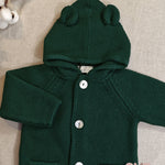 Cappotto Maglificio di Verona neonato 045609 verde<BR/> 045609 VERDE MAGLIFICIO VERONA 