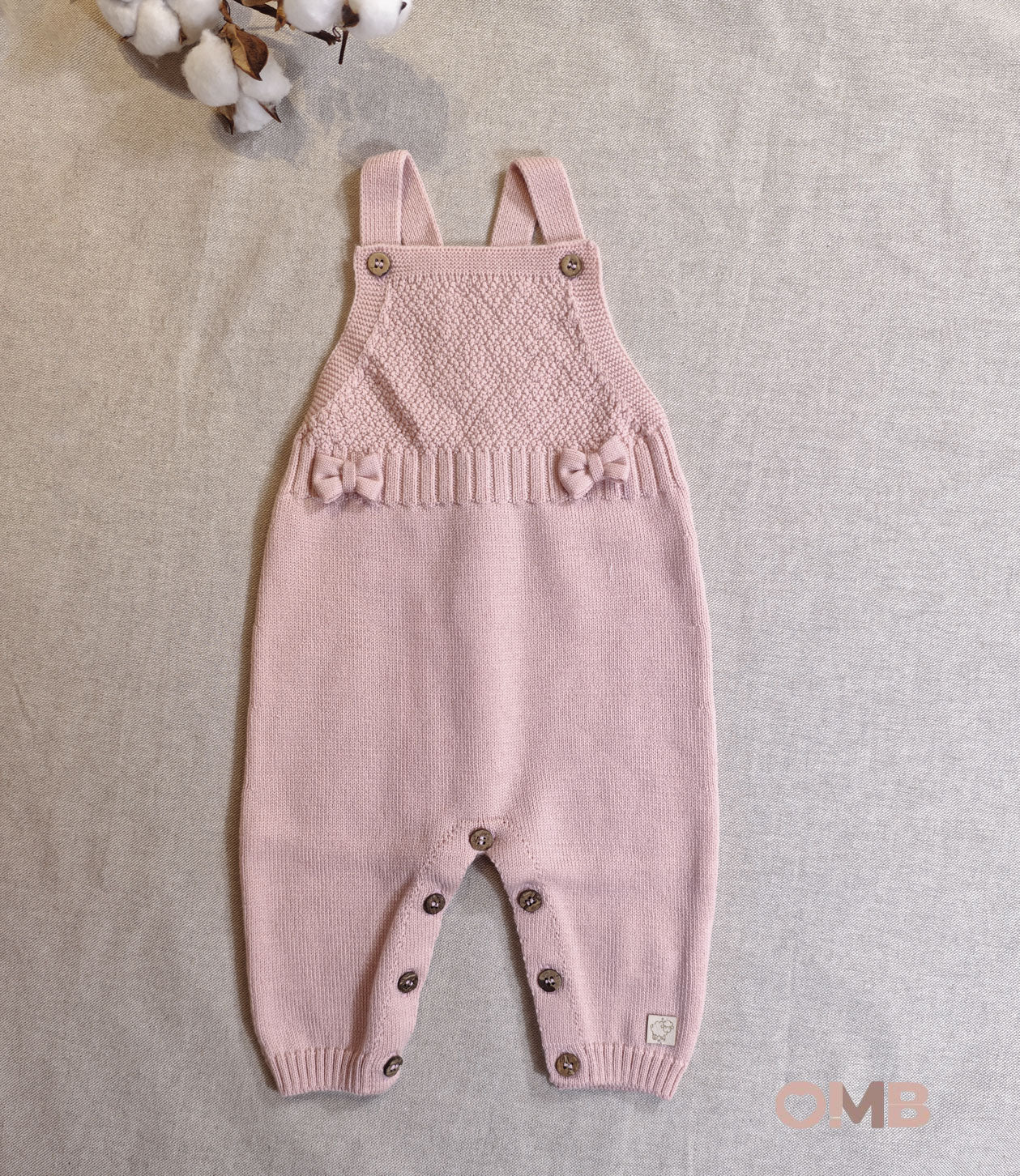 Salopette Maglificio di Verona neonata 045613 rosa<BR/><BR/> 045613 ROSA MAGLIFICIO VERONA 