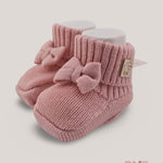 Babbucce Maglificio di Verona neonata 045616 rosa<BR/> 045616 ROSA MAGLIFICIO VERONA 