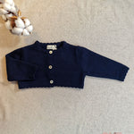 Cardigan Maglificio di Verona neonata 045617 blu<BR/><BR/> 045617 BLU MAGLIFICIO VERONA 