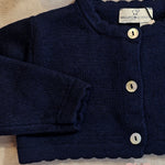 Cardigan Maglificio di Verona neonata 045617 blu<BR/><BR/> 045617 BLU MAGLIFICIO VERONA 