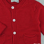 Cardigan Maglificio di Verona neonato 045621 Rosso 045621 ROSSO MAGLIFICIO VERONA 