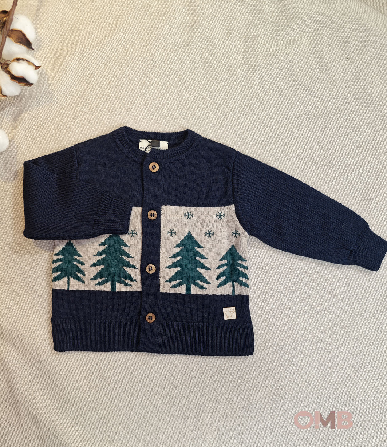 Cardigan Maglificio di Verona neonato 045624 blu<BR/> 045624 BLU MAGLIFICIO VERONA 