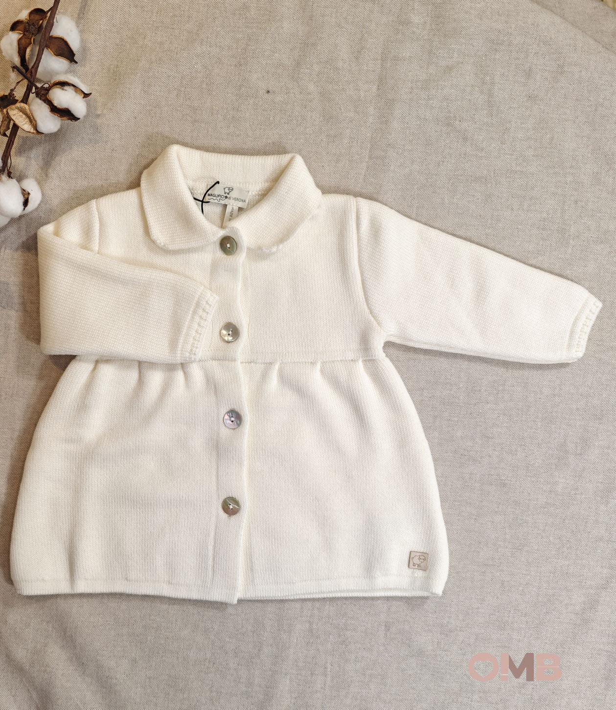 Cappotto neonata MAGLIFICIO VERONA 045644 Panna 045644 PANNA MAGLIFICIO VERONA 