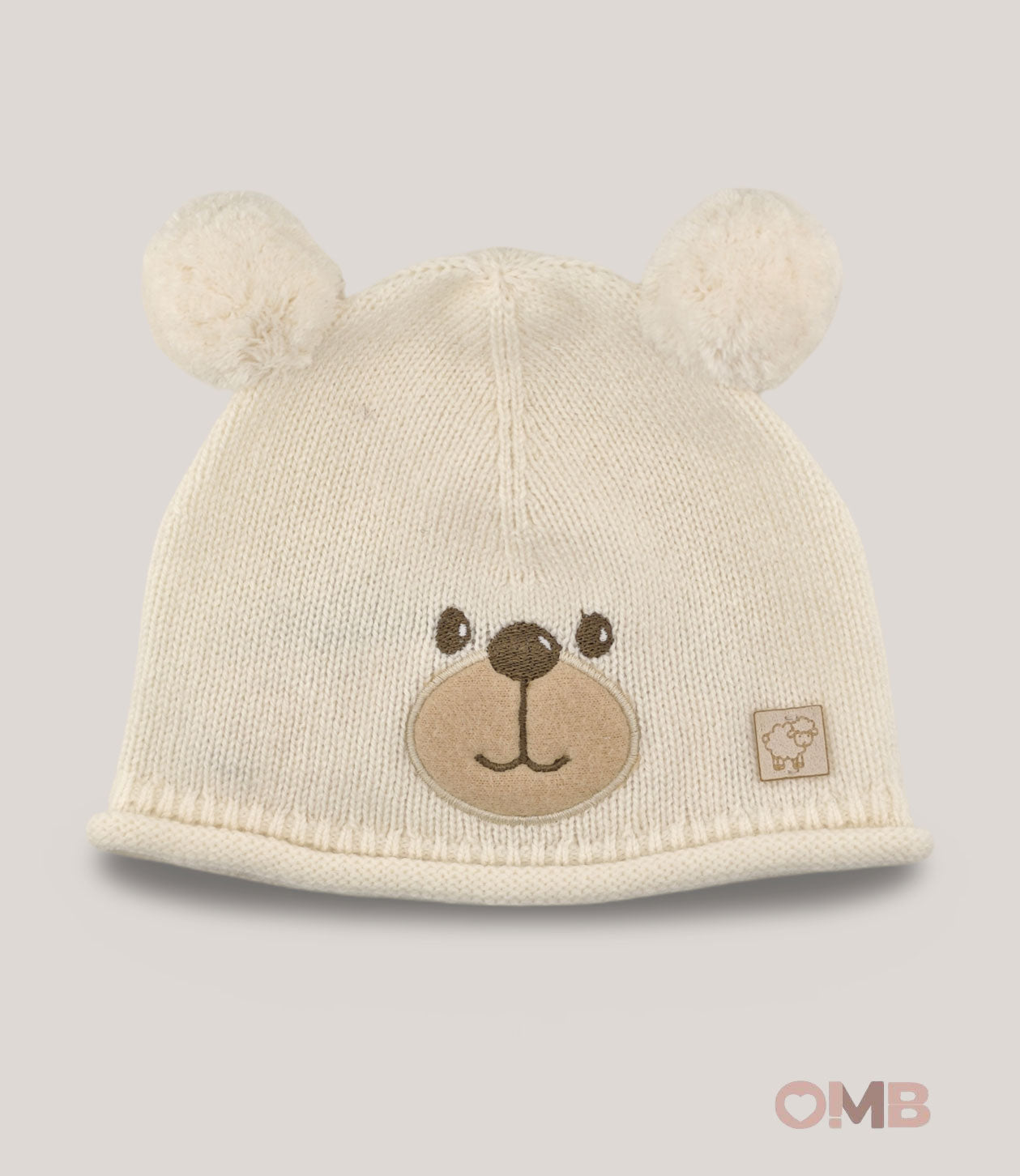 Cappello Maglificio di Verona neonata 045652 panna<BR/><BR/> 045652 ORSETTO MAGLIFICIO VERONA 