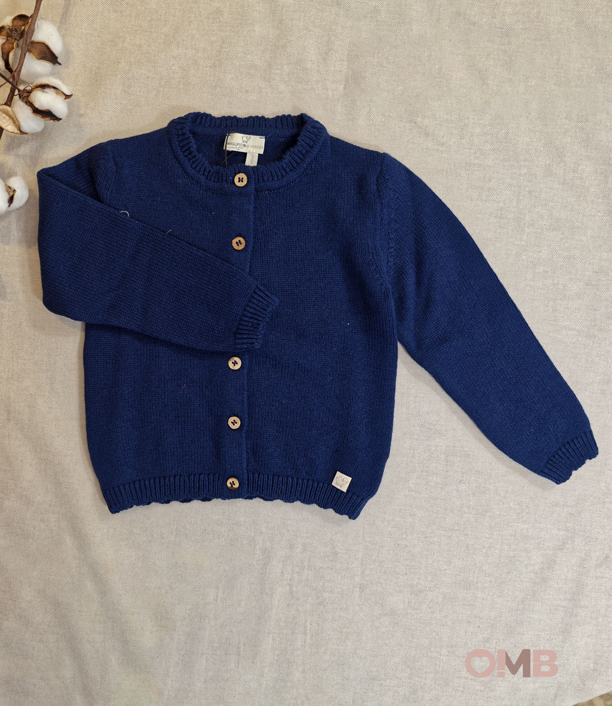 Cardigan neonata MAGLIFICIO VERONA 045662 Blu 045662 BLU MAGLIFICIO VERONA 