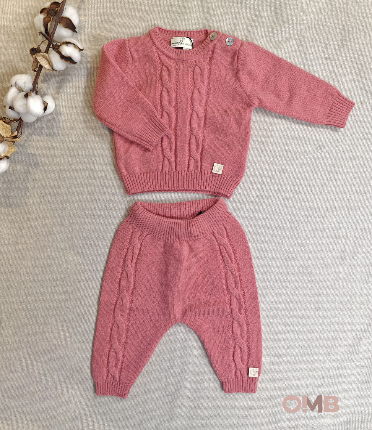 Completo neonati MAGLIFICIO VERONA 045667045668 Rosa 045667-045668. ROSA MAGLIFICIO VERONA 