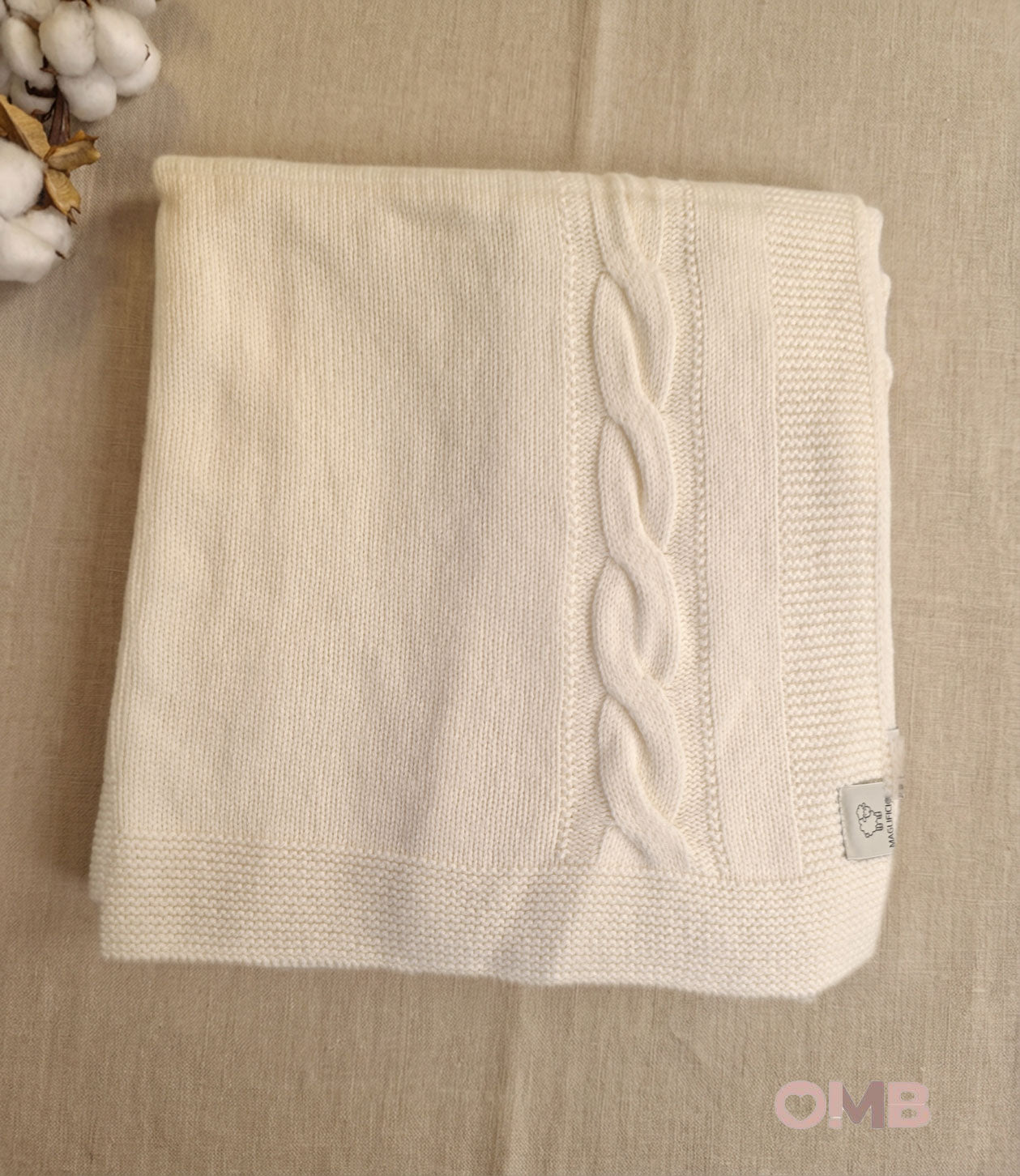 Coperta neonati MAGLIFICIO VERONA 045678 Panna<BR/> 045678 PANNA MAGLIFICIO VERONA 