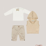Completo neonato MANUEL RITZ MR4471 Beige MR4471 PERLA MANUEL RITZ 