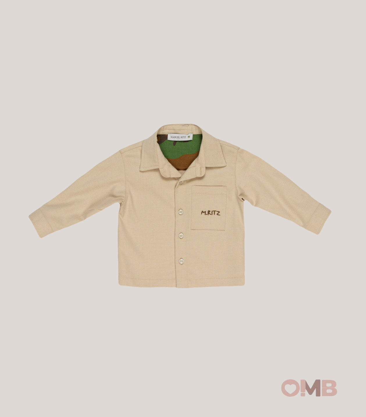 Camicia bambino MANUEL RITZ MR4518A Beige MR4518A BEIGE MANUEL RITZ 