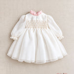 Abito neonata MERCADANTE M058 Bianco M058 BIANCO/ROSA MERCADANTE 
